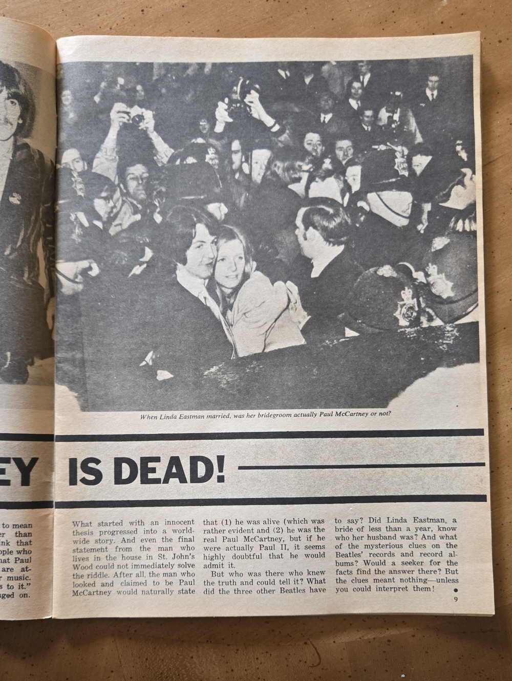 Vintage Beatles Magazine Paul McCartney Dead - Picture 3 of 7